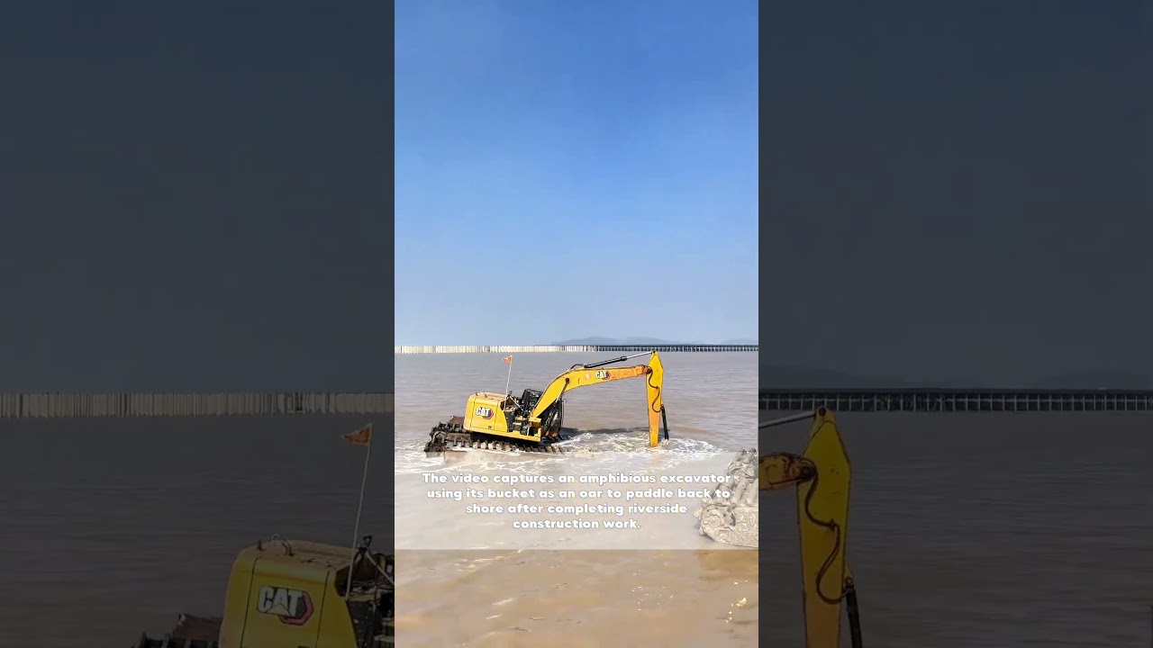 Aquatic Acrobatics: Watch This Water Dancer Digger Swim Back to Shore!