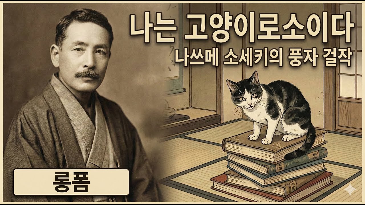 [일당백] 나는 고양이로소이다: 나쓰메 소세키 (I_Am_a_Cat · 배경지식·인포그래픽·책 분석)