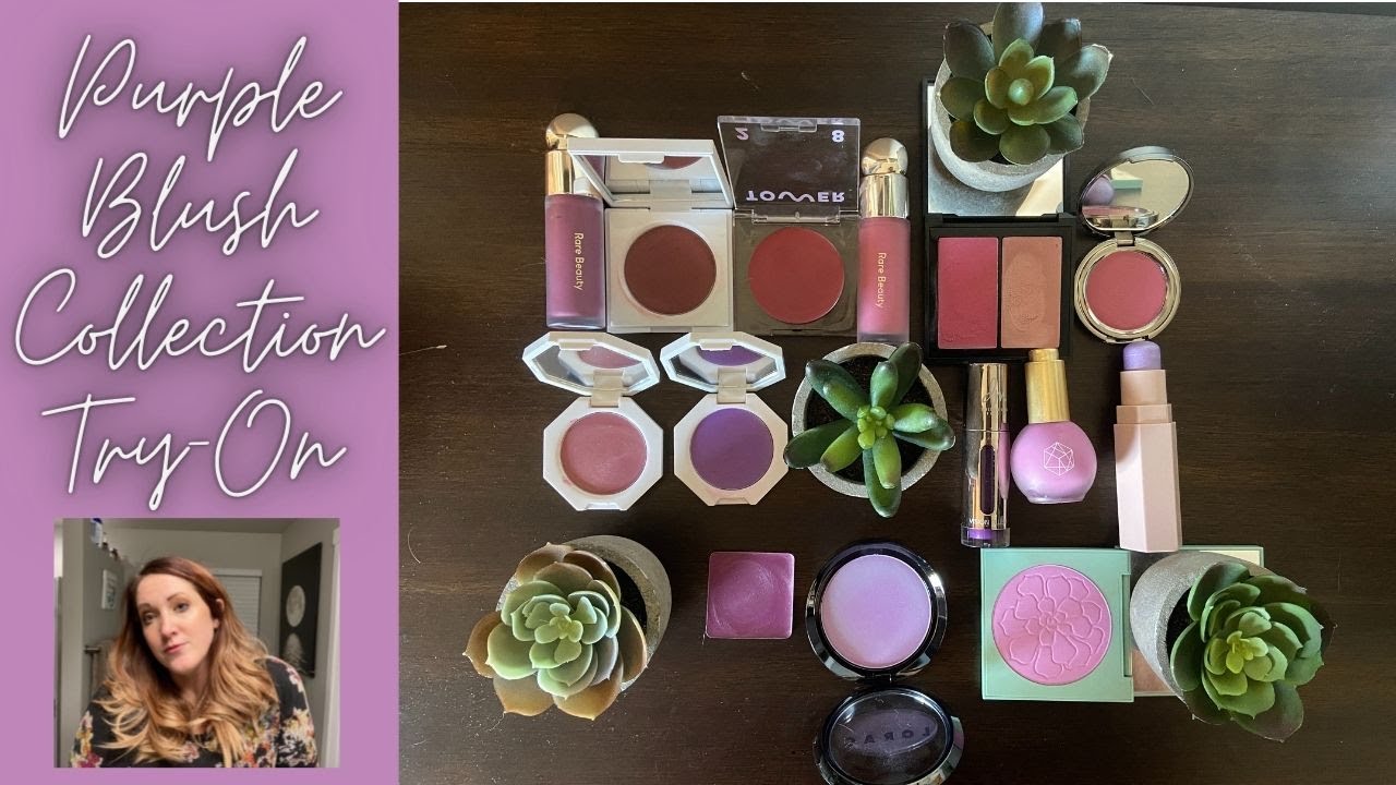 Purple Blush Collection! Putting them all on my cheeks!!!