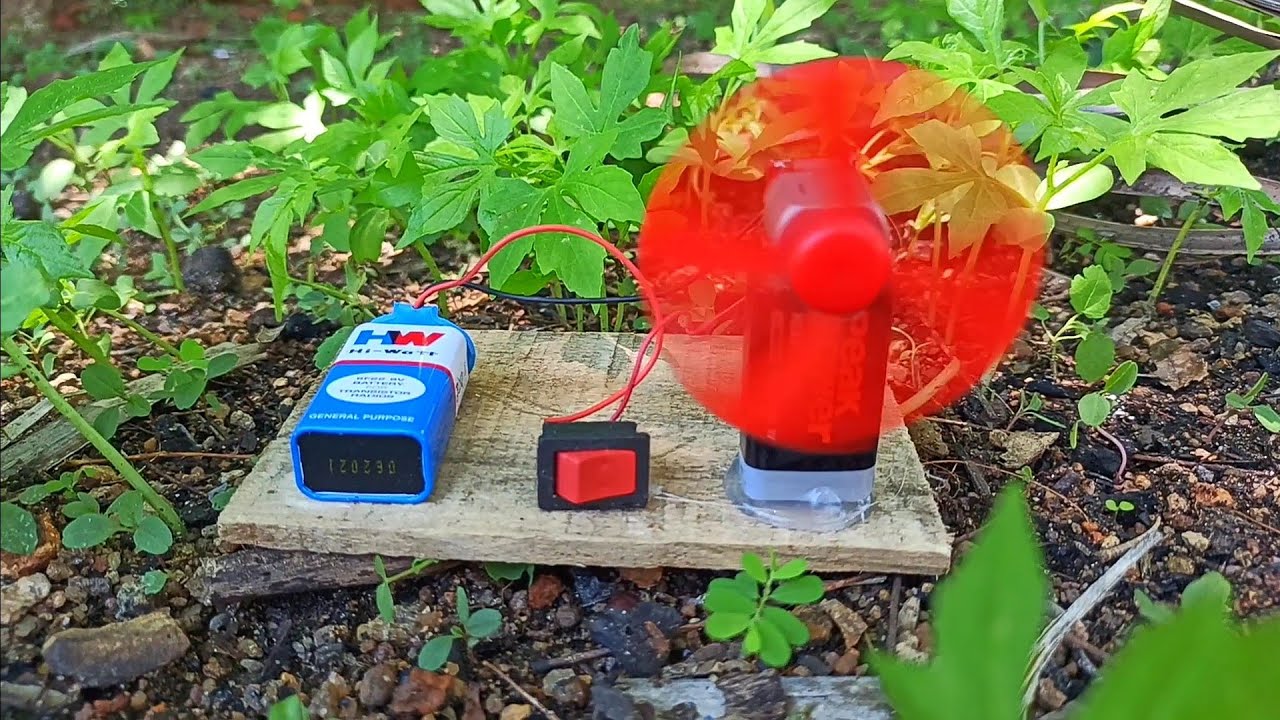 simple mini DC motor project |mini fan making |Venu Gobl