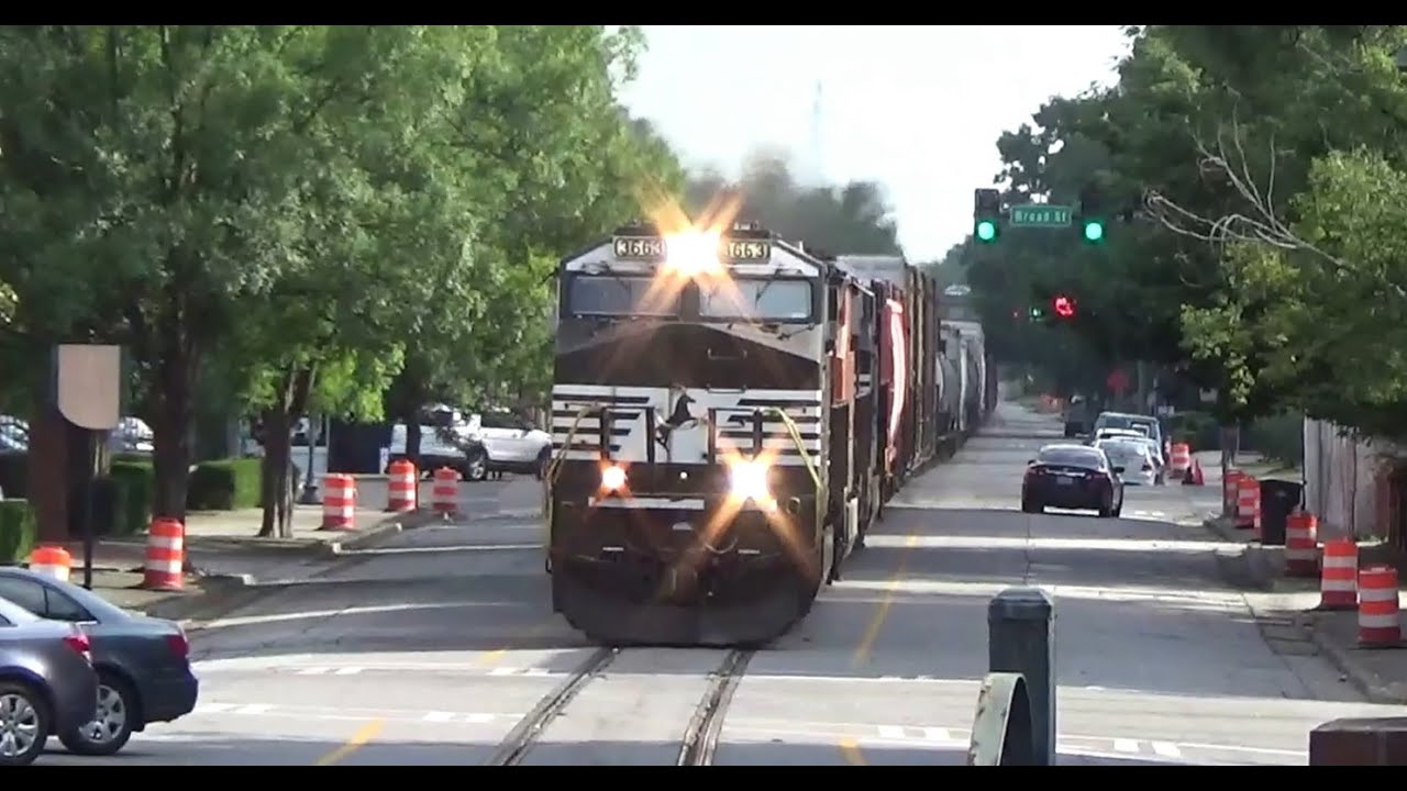 CSX & NS Rail Action in Augusta, GA w/ CSX SD50-3 & KCS SD70ACe Leaders 5/10/23