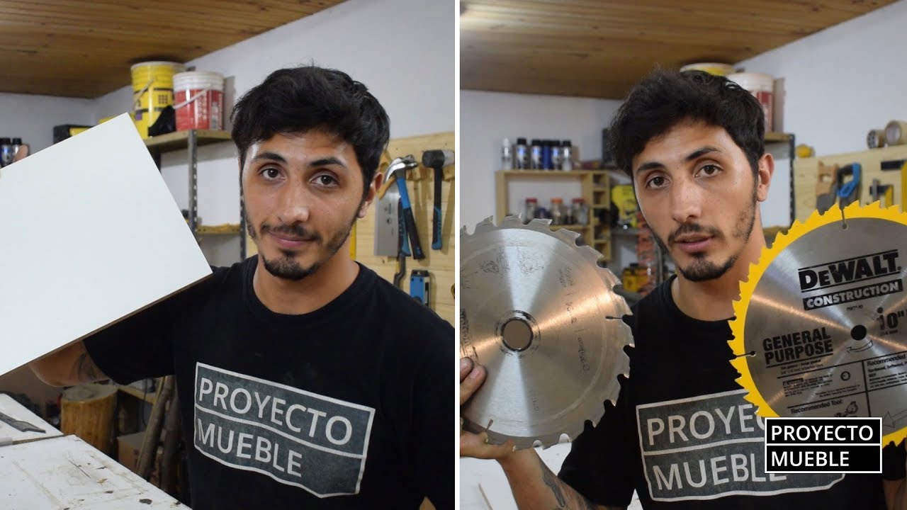 COMO CORTAR MELAMINA, TECNICA PERFECTA CON SIERRA DE BANCO - PROYECTO MUEBLE