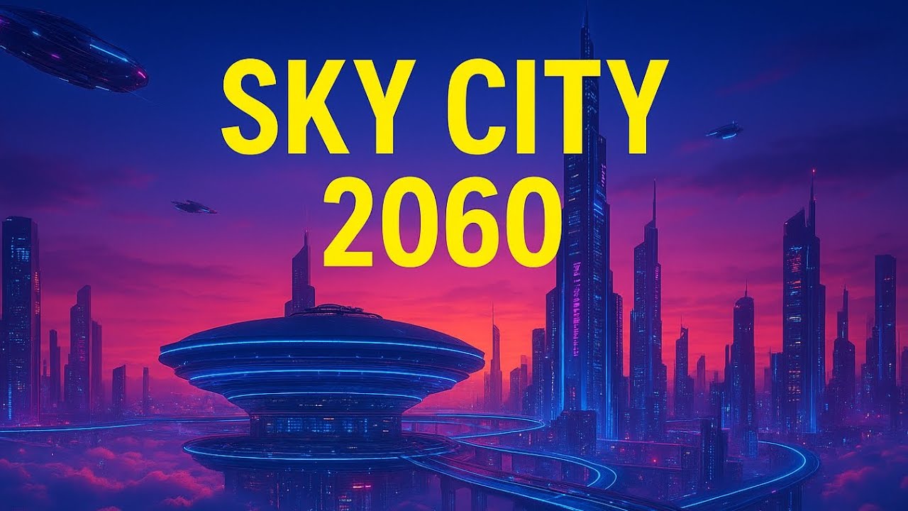 🌌 Futuristic Cyberpunk City 2060 – Neon Skies & Floating Metropolis (15 Minutes) 🌆