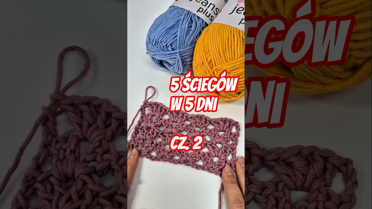 Znałaś ten ścieg?😊część 1 ścieg szydełkowy Iris. idealny na bluzki na szydełku I szaliki. #szydełko