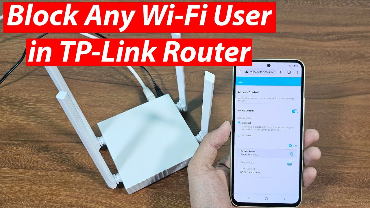 How to block wifi user in tp link router