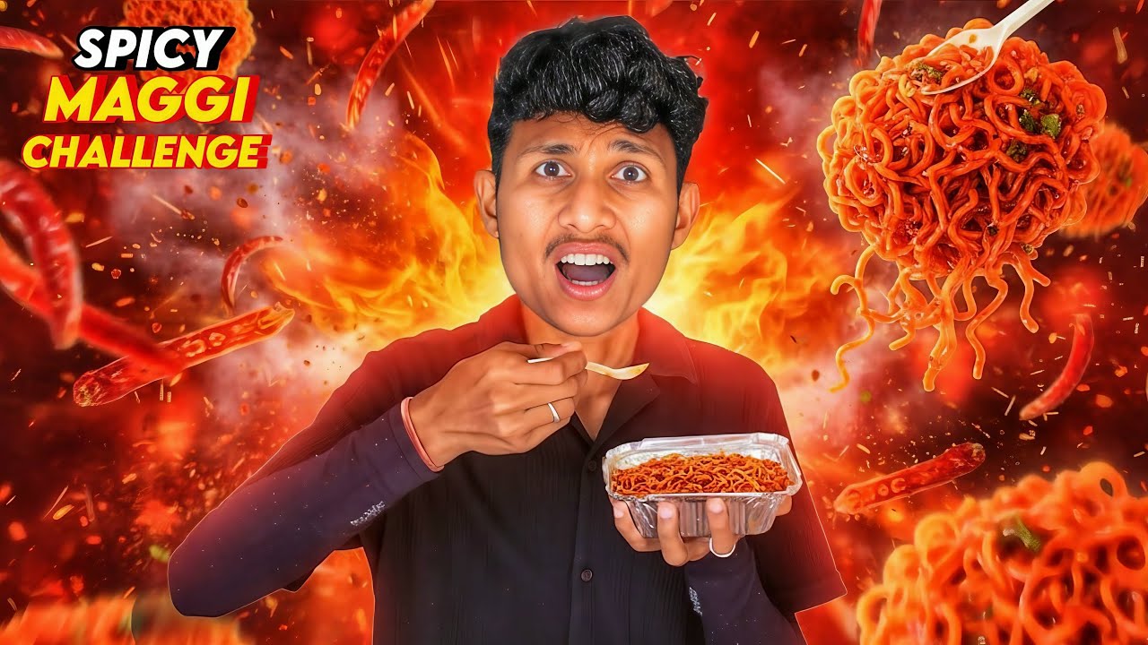 Spicy Meggie Eating Challenge 🥵 – जीतने वाले को मिलेंगे पूरे ₹10000 !!