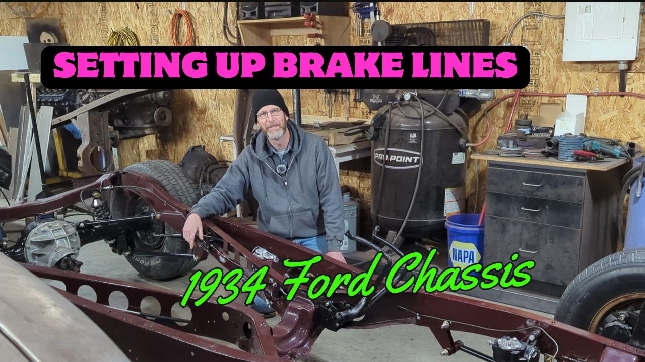 Original 1934 Frame installing the brake lines