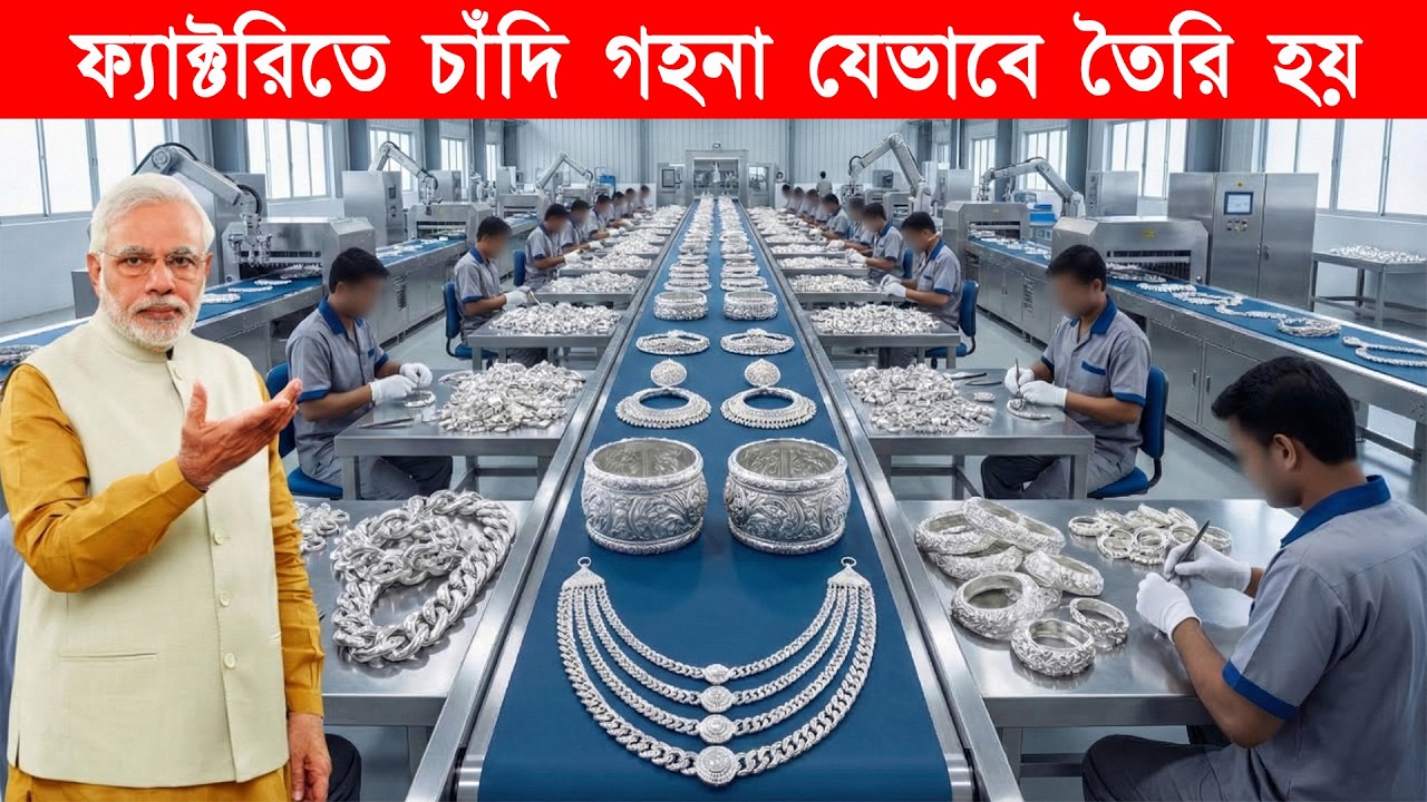 সাধারণ পাথর থেকে কিভাবে চাঁদি তৈরি হচ্ছে? Inside a Modern Silver Factory
