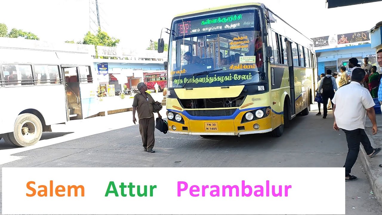 Salem to Perambalur via Attur - TNSTC Bus Journey