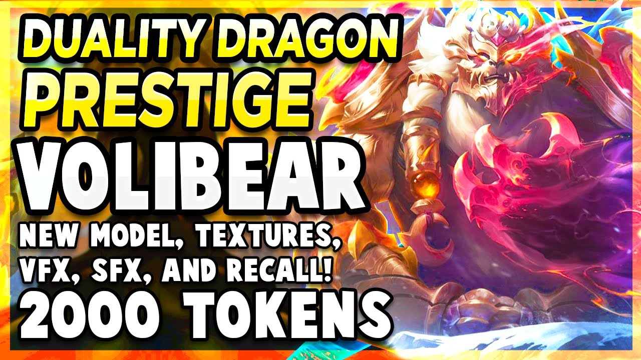 *NEW* PRESTIGE DUALITY DRAGON VOLIBEAR SMASHES YOUR - League of Legends PBE Gameplay