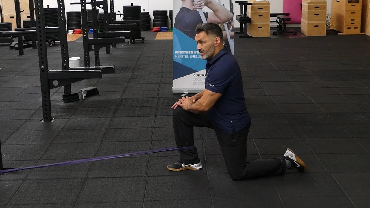 Mobility Training voor de enkel met een Powerband