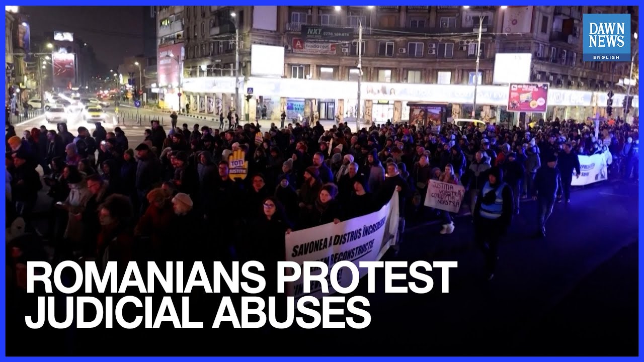 Thousands of Romanians Rally Against Judicial Abuses | Dawn News English