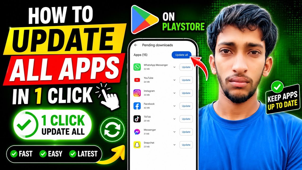 How to Update All Apps in 1 Click (2026) | Update All Android Apps Instantly