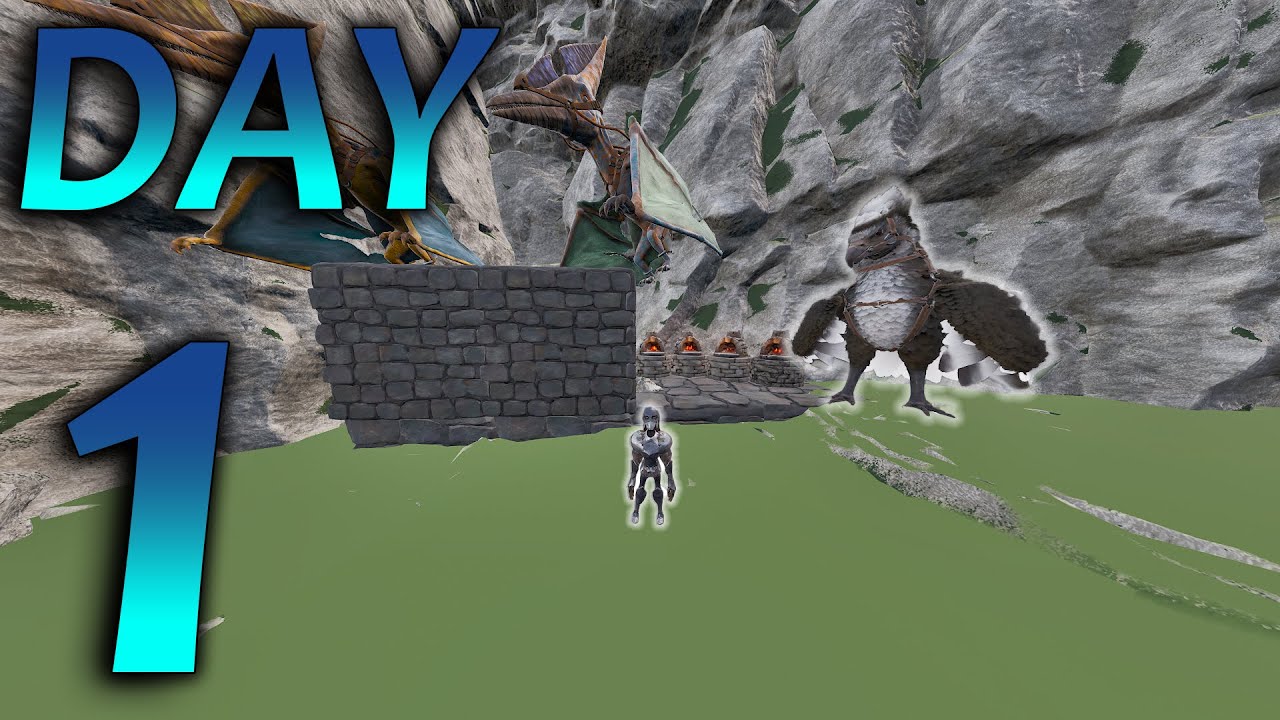 Starting Day 1 As A Duo On Valguero  Ark ASA Small Tribes
