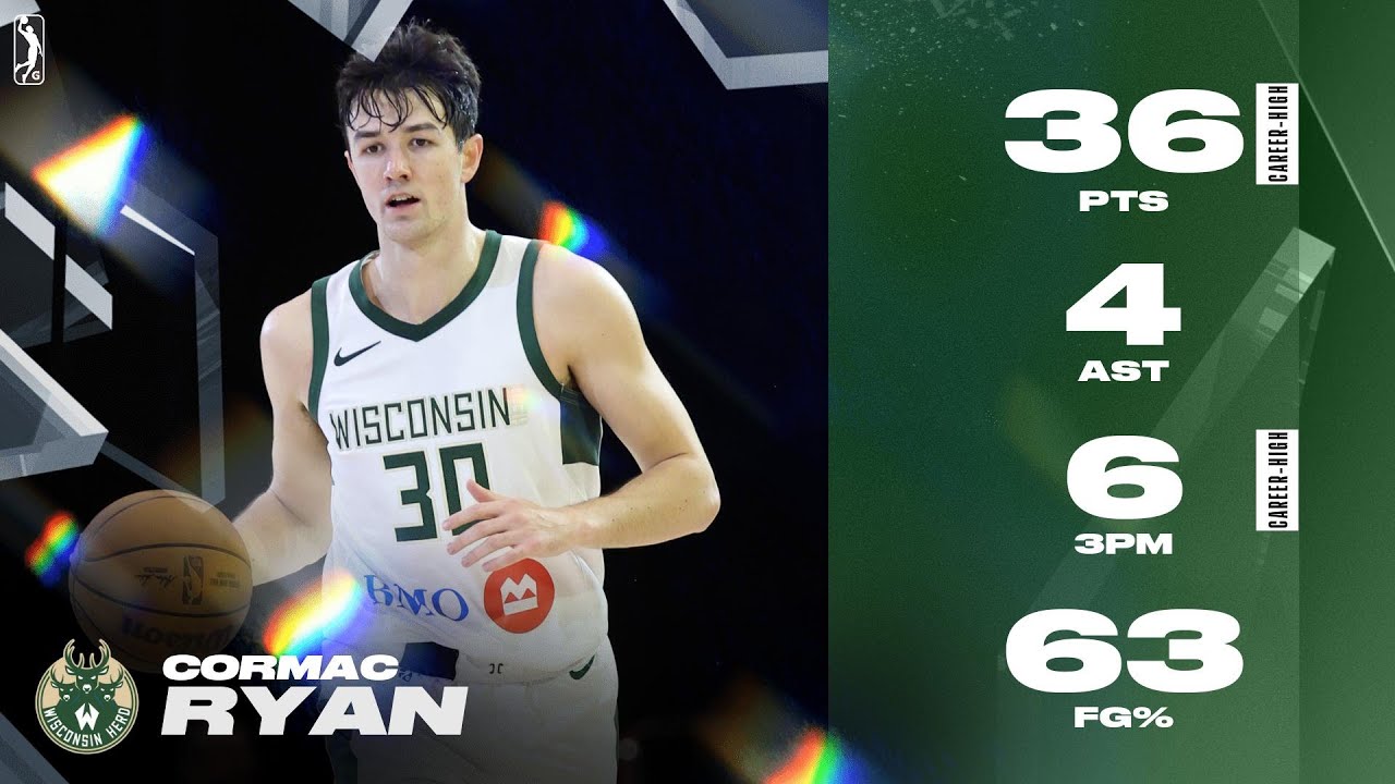 Cormac Ryan Records Career-High 36 PTS 6 3PM & 4 AST