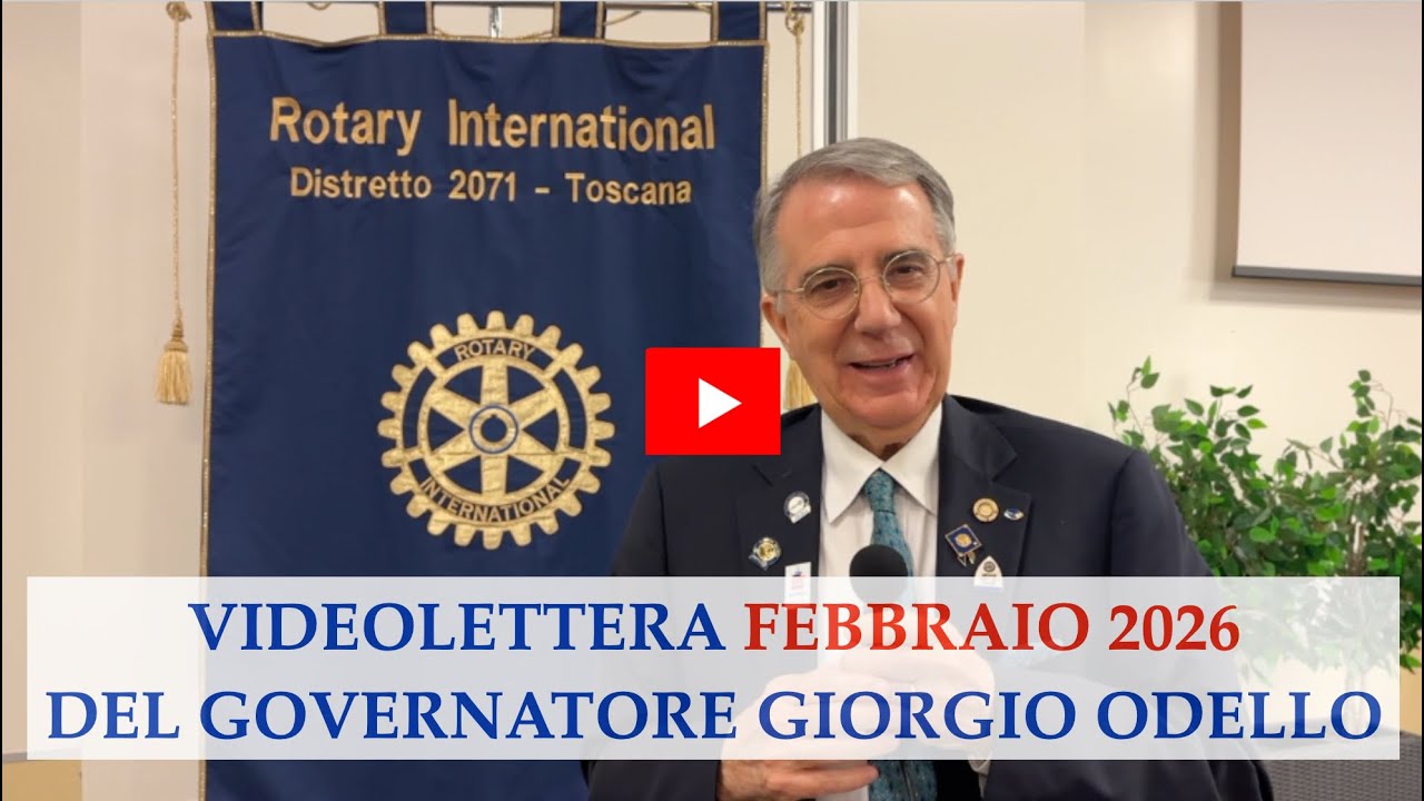 Rotary D-2071: videolettera Febbraio 2026 del Governatore Giorgio Odello