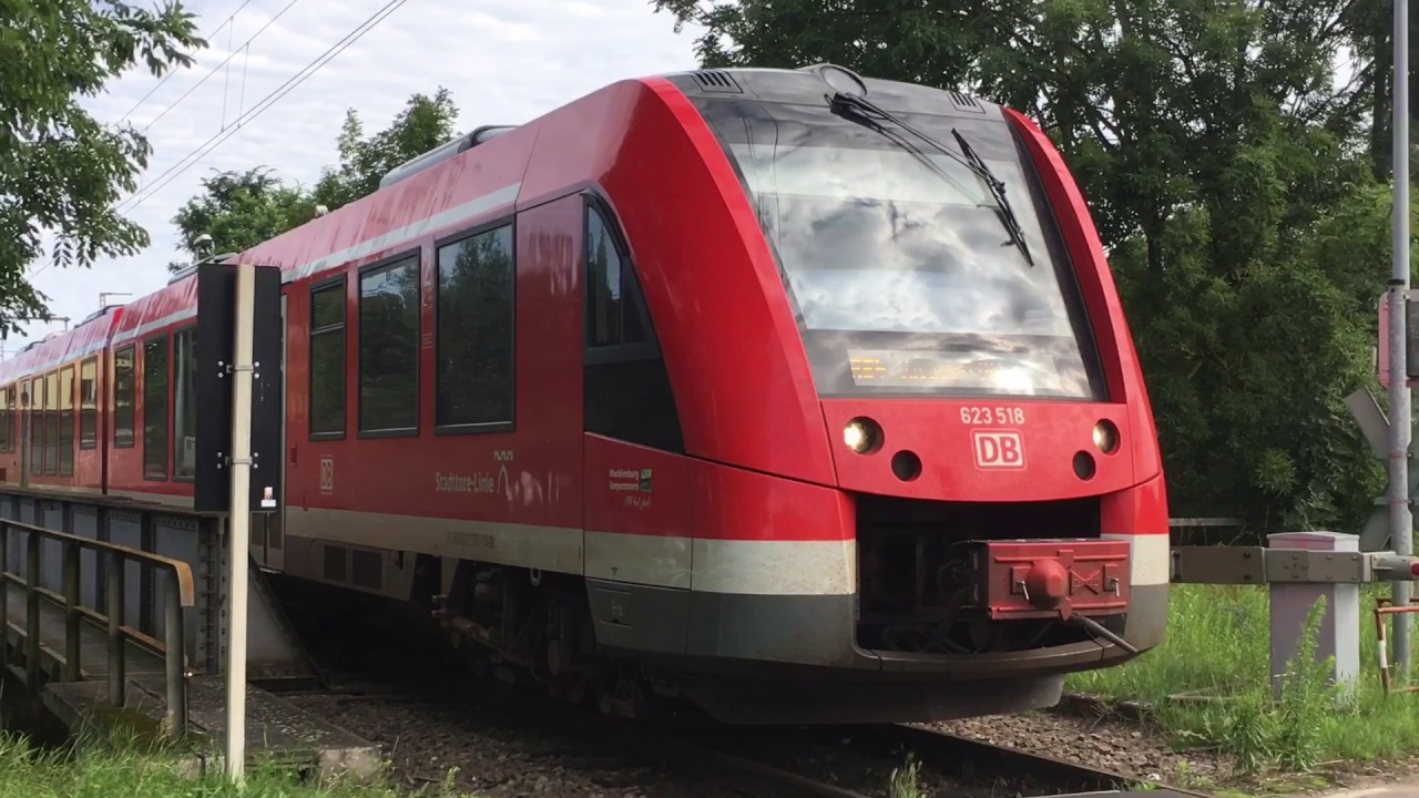 Deutsche Bahn RE 4 regional train: Pasewalk to Szczecin