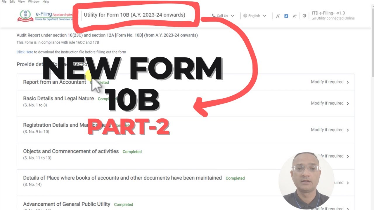 How to File Form 10B (NEW) Audit Report - Part 2