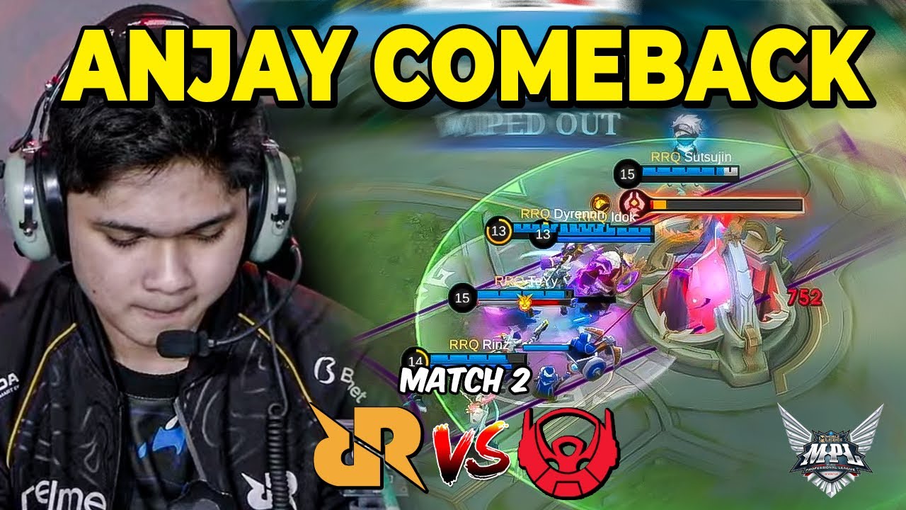 1 MOMENT MEMBUAT RRQ COMEBACK! LETSGO! RRQ VS BTR MATCH 2 MPL S15