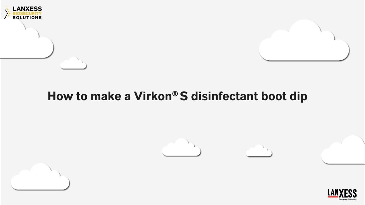 How to make a Virkon® S disinfectant boot dip