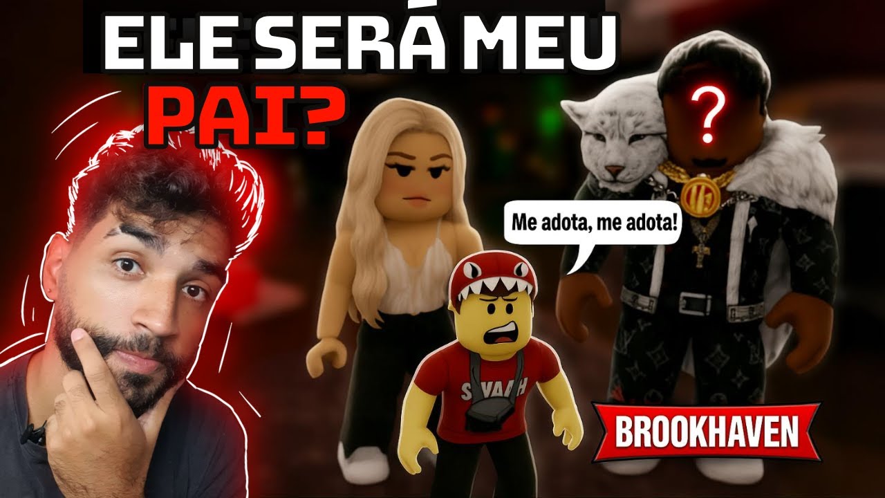 PROCURANDO UM PAI COM MINHA MAE EM BROOKHAVEN E OLHA O QUE ELE FEZ! | Guigs