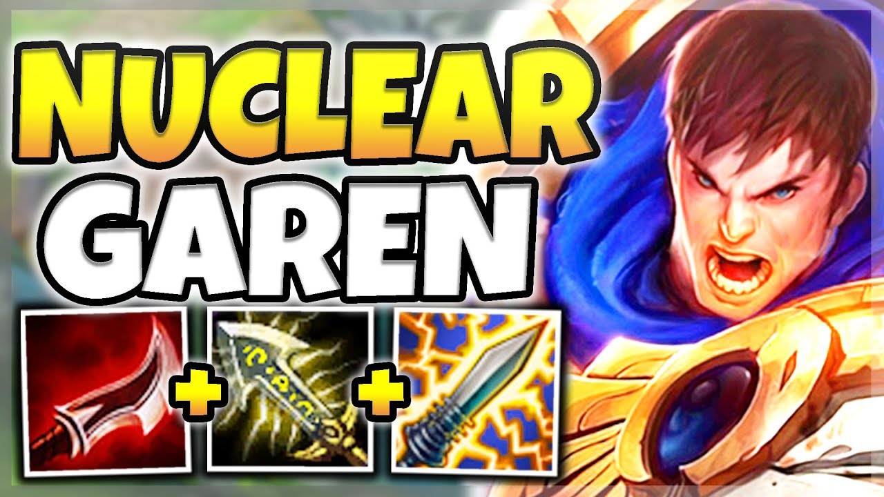 NUCLEAR ONE-SHOT GAREN MID! INSTANTLY KILL ENEMY CARRIES WITH Q! (INSANE DAMAGE) - League of Legends