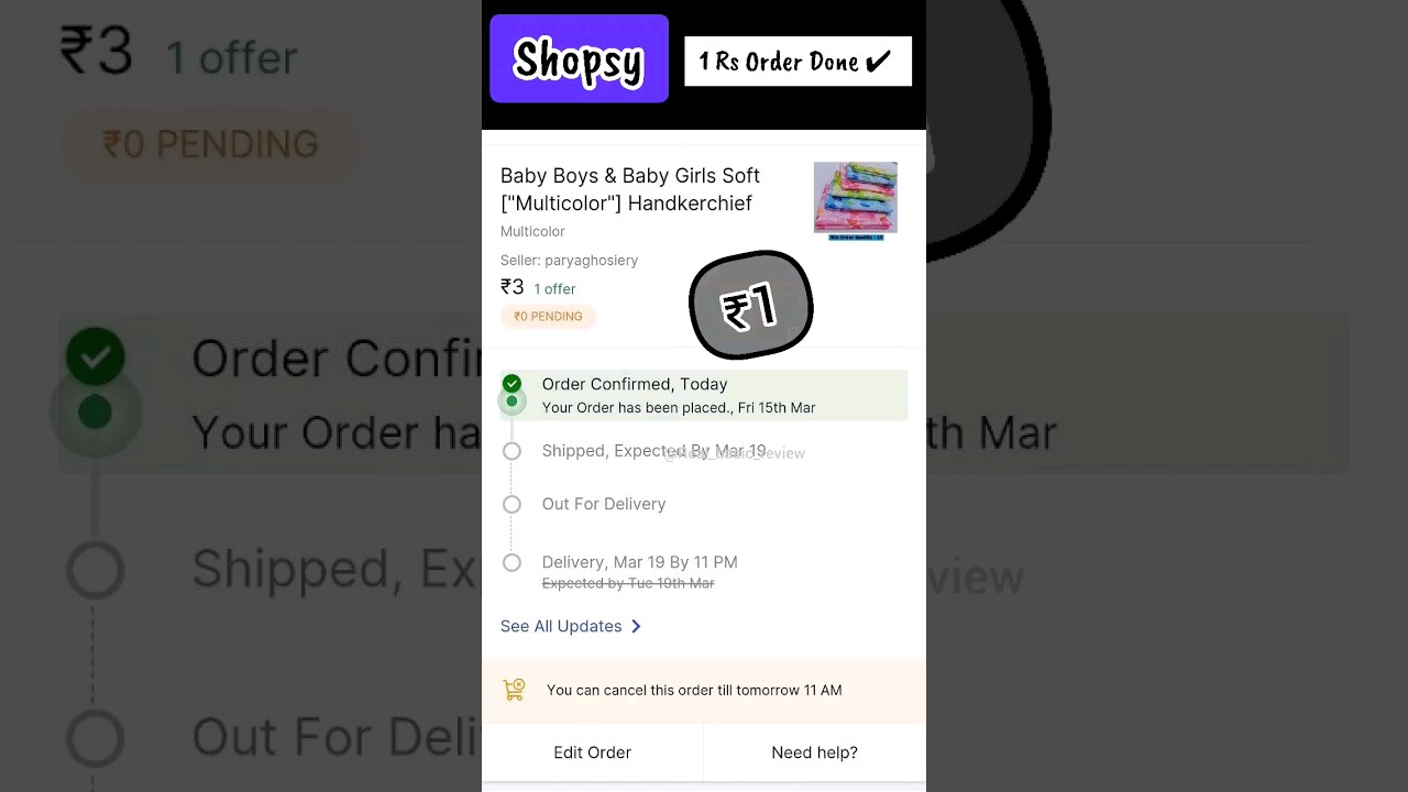 लूट लो 🎊 Shopsy 1 Rs Sale Live Order Confirm ✅️ Shopsy Jhatpat deals - ₹1 products #shopsy