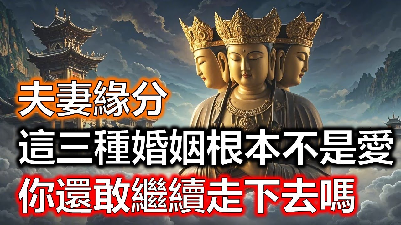 夫妻緣分，這三種婚姻根本不是愛情，是業障！你還敢繼續走下去嗎？#生肖#因果#風水