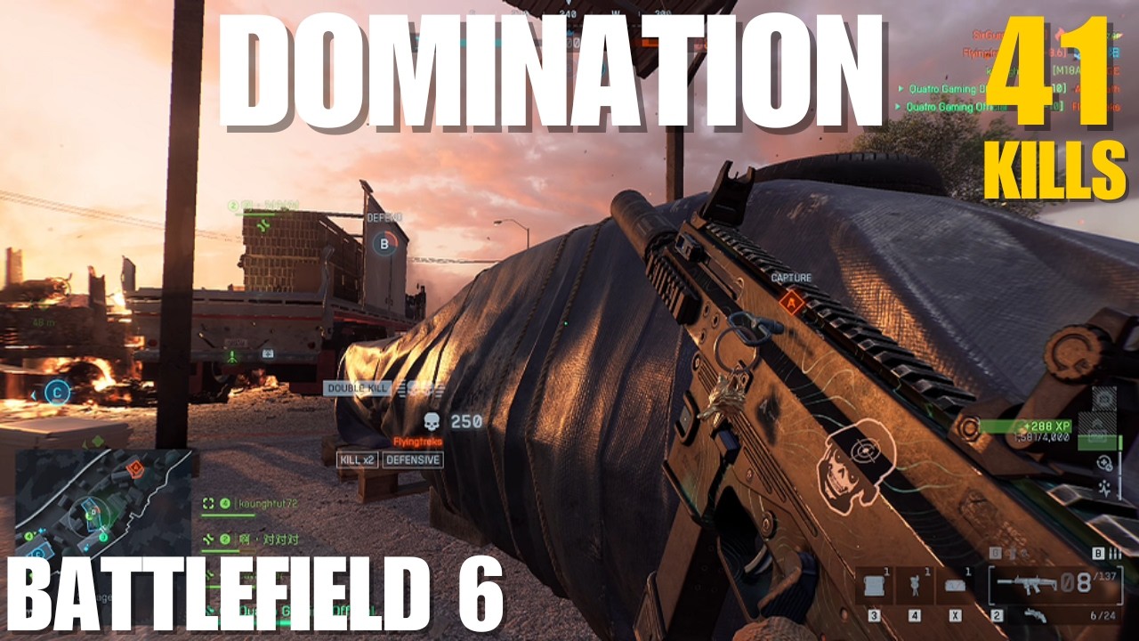 BATTLEFIELD 6 - DOMINATION 41KILLS! FULL Gameplay! Blackwell Fields (Misfire) Map