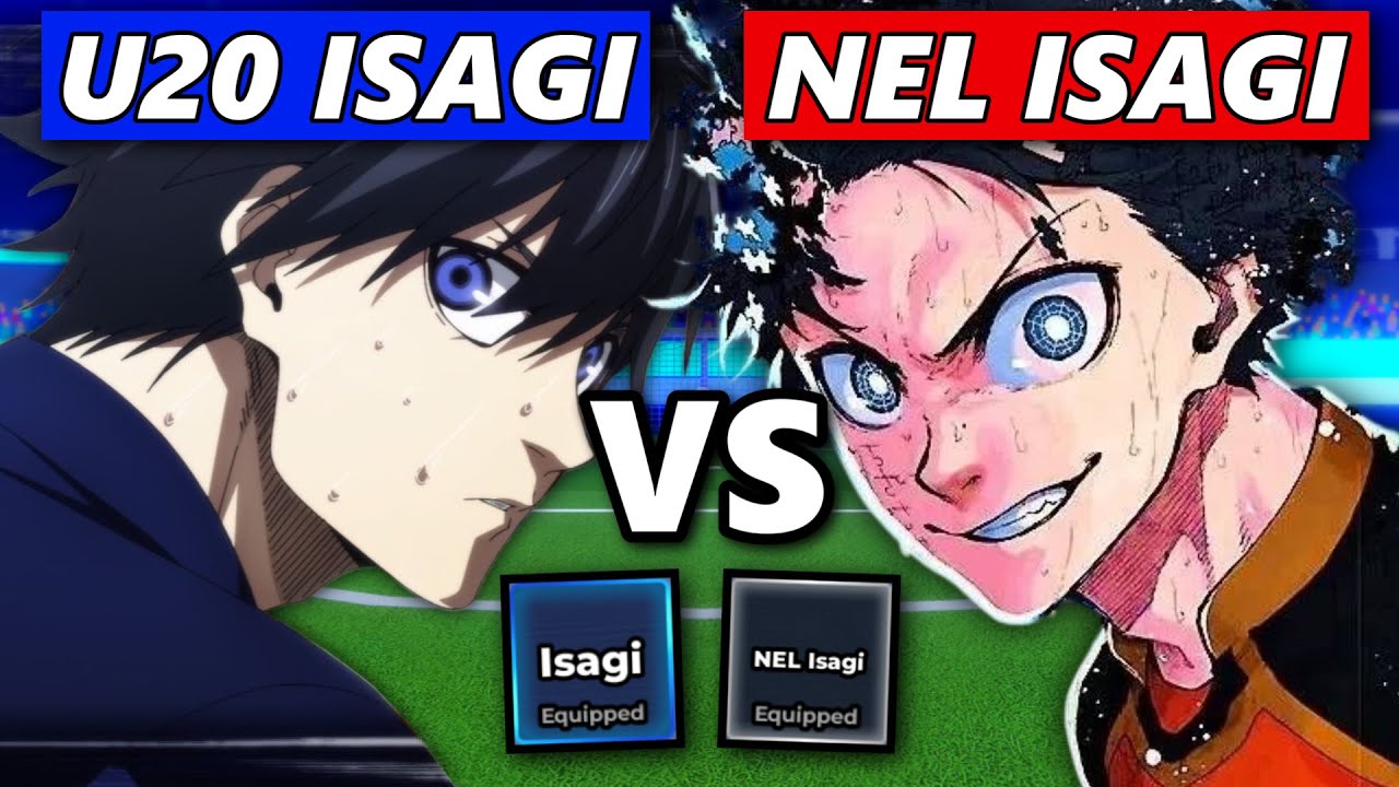 U-20 Isagi vs Nel Isagi (Intense Battle) | Blue Lock Rivals