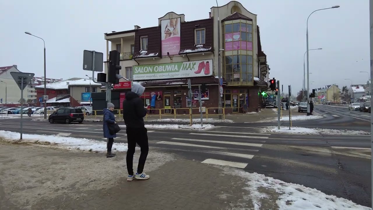 Ольштын/Польша: Прогулка по Яротам, дорожные работы.