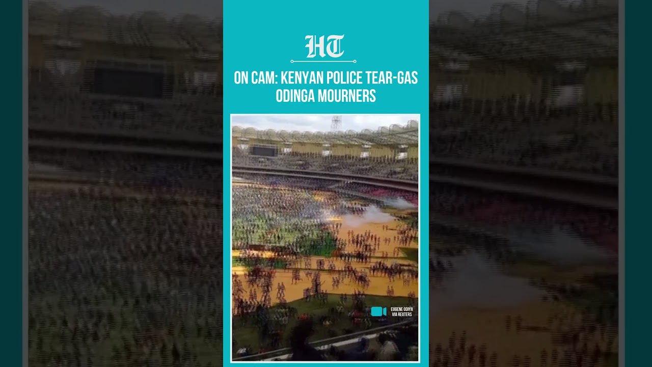 Kenyan Police Fire Tear Gas & Bullets at Odinga Mourners in Stadium, Eyewitness Video Shows |#shorts