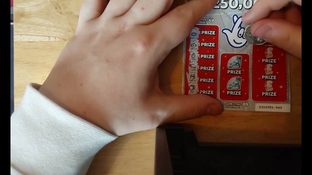 Scratchcards from the national lottery. Number 10