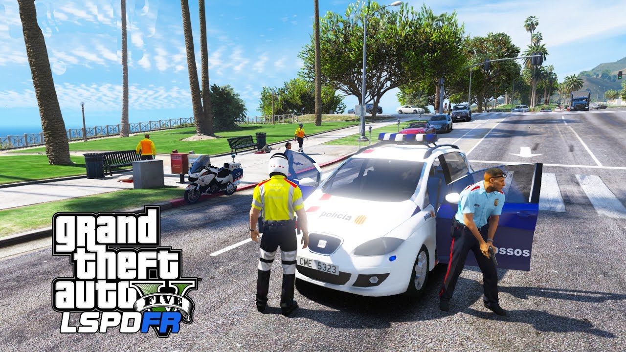 LSPDFR | Día 246 | Mossos de escuadra - Unidad motorizada - Mi día torpe