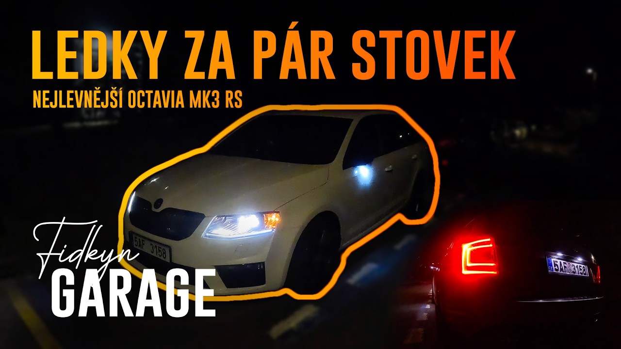ÚPRAVA SVĚTEL | NEJLEVNĚJŠÍ OCTAVIA MK3 RS TDI