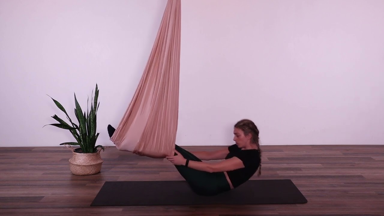 31 DAYS OF AERIAL YOGA | Day 25 - Legs Up the Wall Pose | AERIAL YOGA CLASS