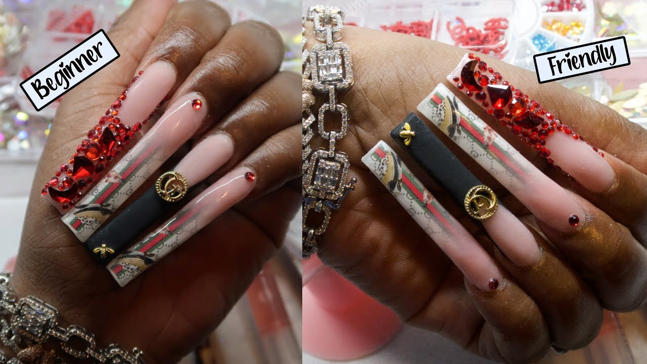 DIY! ♥︎♥️♥︎HOW TO DO EASY POLYGEL NAILS FOR BEGINNERS