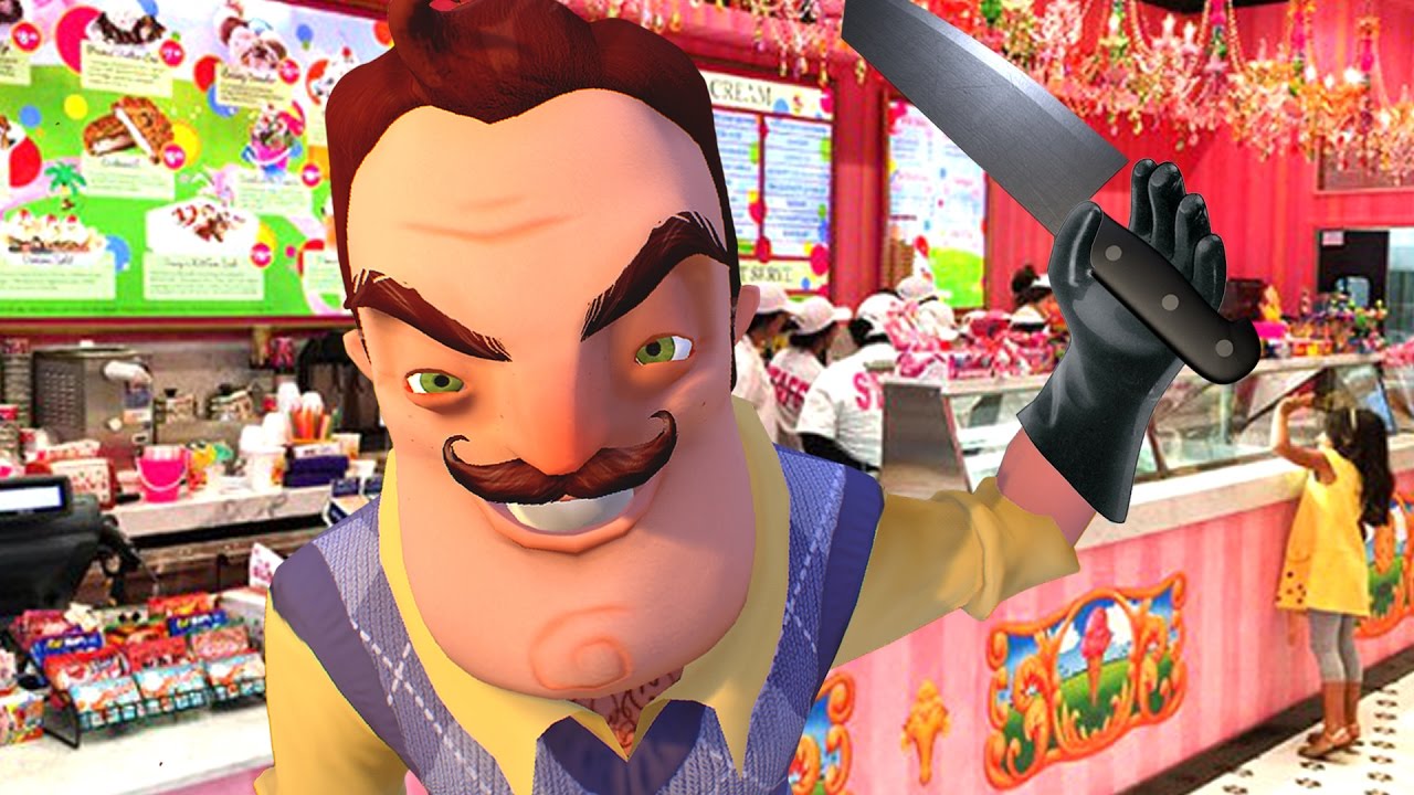 THE NEIGHBOR VISITS AN ICE CREAM PARLOR!! Gmod