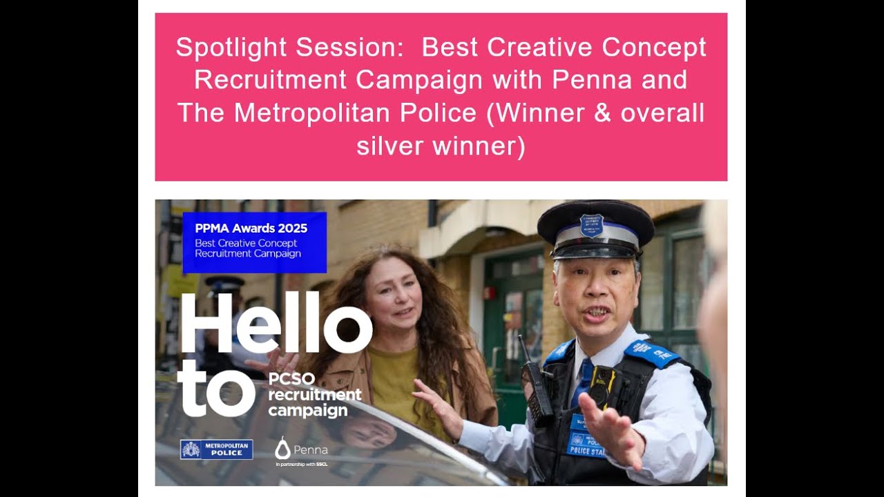 Best Creative Concept Recruitment Campaign with Penna and The Metropolitan Police (Winner)