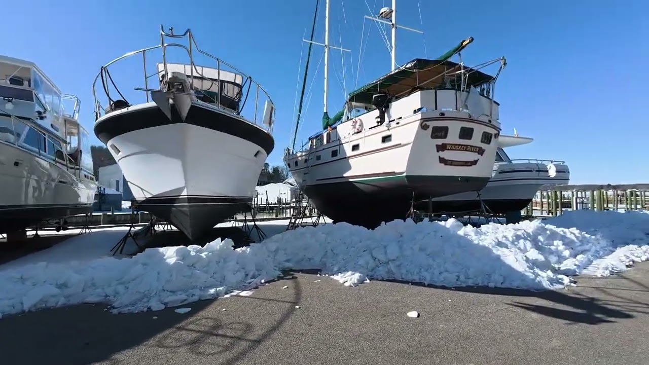 Marina Walk McDaniel's Yacht Basin (Cianelli Marine) on a cold February Day 2026