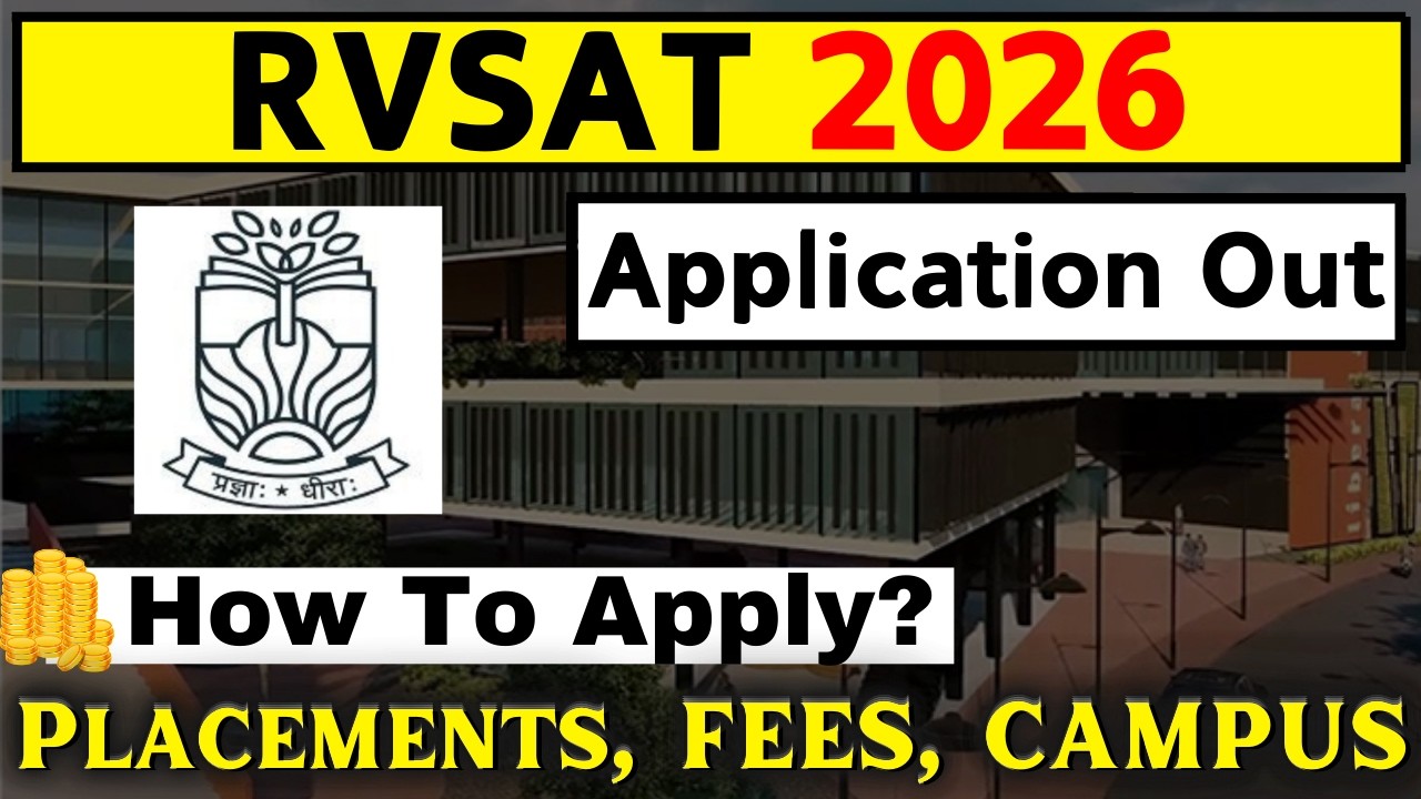 RVSAT 2026 Application Form - How To Fill RVSAT Application 2026 | RVSAT Entrance Exam 2026