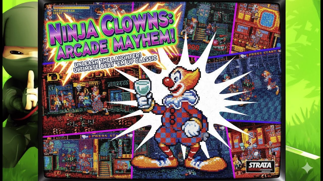 Ninja Clowns (MAME, 1991) - Arcade