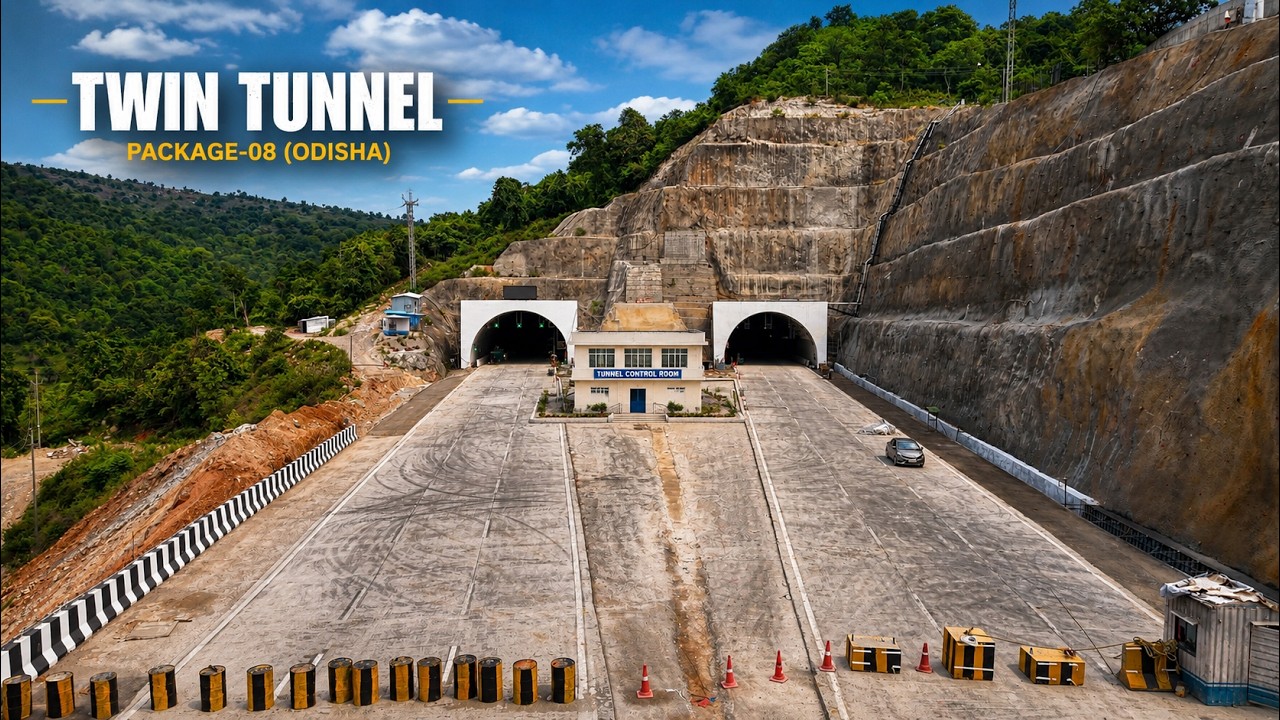 Odisha's 2nd Twin Tunnel is Almost Ready! | Package-08 | Raipur&ndash;Visakhapatnam Economic Corridor