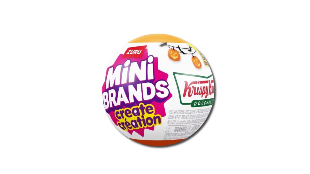 Mini Brands создают капсулы с пончиками Krispy Kreme ограниченной серии к Хэллоуину