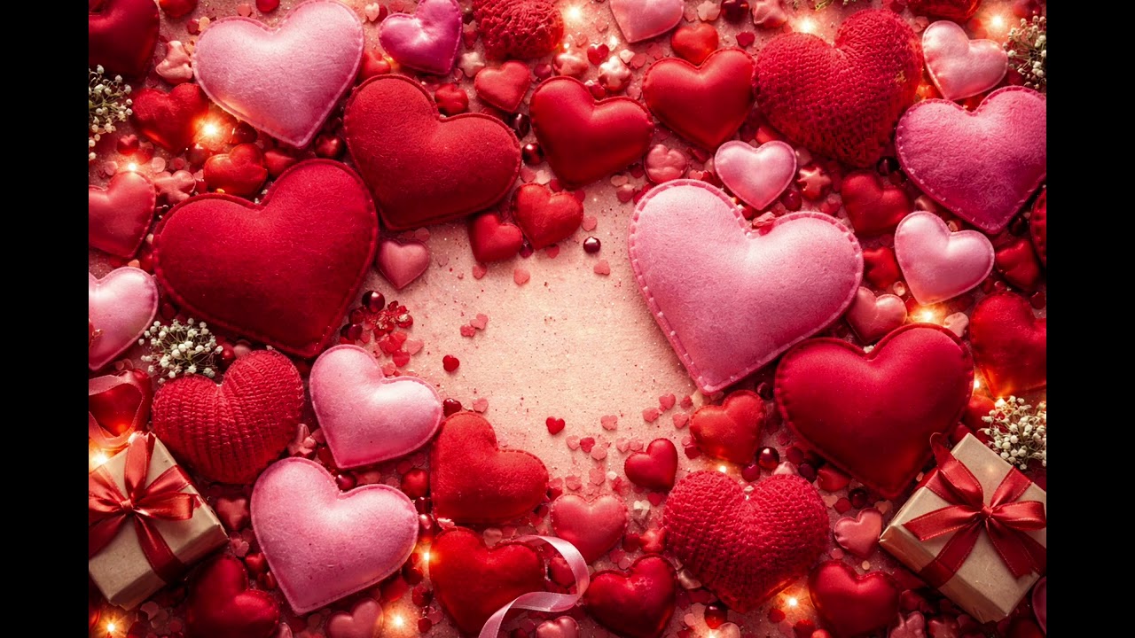Romantic Valentine’s Day Art for TV | Soft Hearts & Glow | 4 Hours | No Music