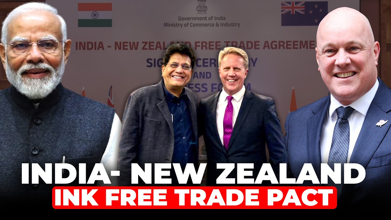 WATCH: India-New Zealand free trade agreement signing | Commerce Minister Piyush Goyal |Todd McClay