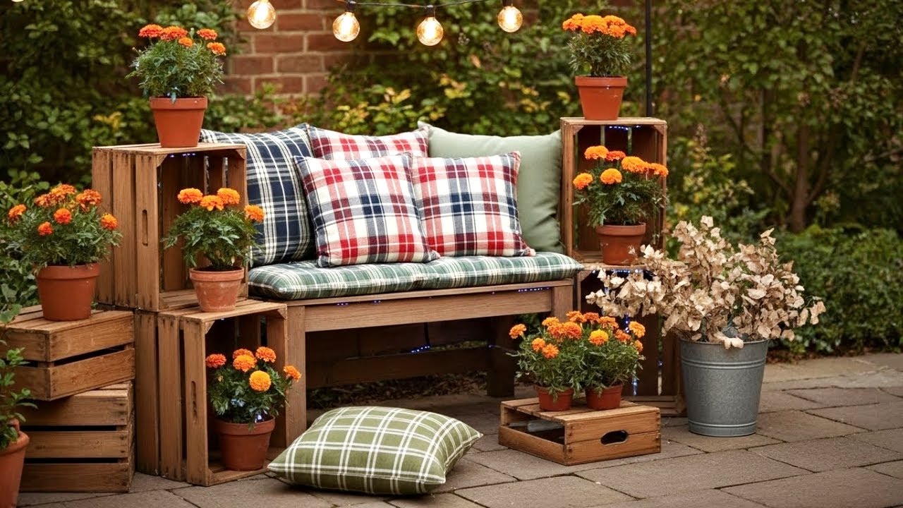 Rustic Fall Small Garden Design 2026 | Warm Tones & Natural Outdoor Charm