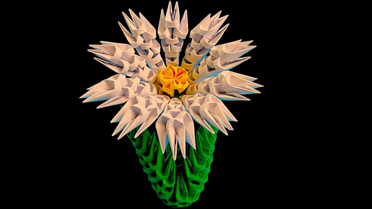 Easy 3D Origami Flower for Beginners #1 – DIY paper flower tutorial🌸