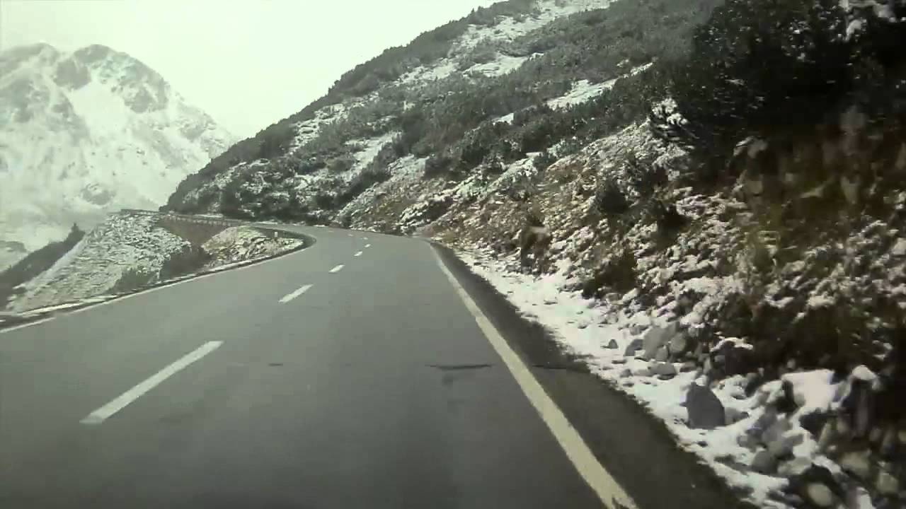 Fluela Pass on BMW K1300GT motorbike.