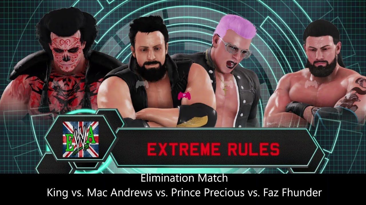 (WWE 2K20) Кинг против Мака Эндрюса против Принца Прешеса против Фаза Фундера (Тёмный Матч)